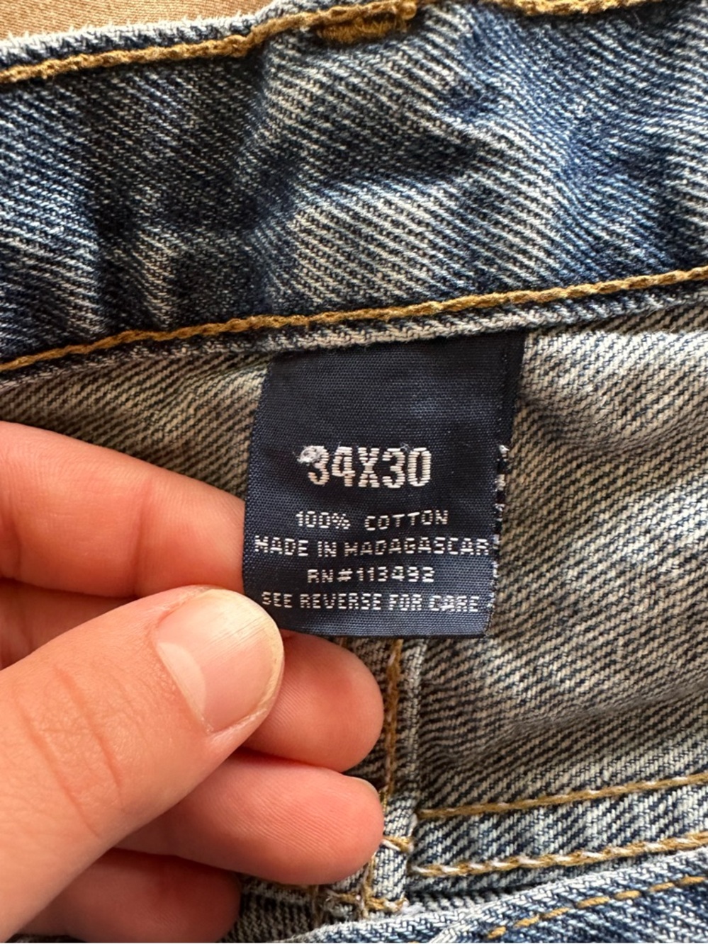 Full Blue Classic Denim Jeans - Medium Blue - Picture 9 of 10